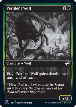 Pestilent Wolf [Innistrad: Double Feature] | Jomio and Rueliete's Cards and Comics
