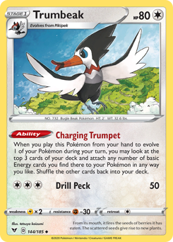 Trumbeak (144/185) [Sword & Shield: Vivid Voltage] | Jomio and Rueliete's Cards and Comics