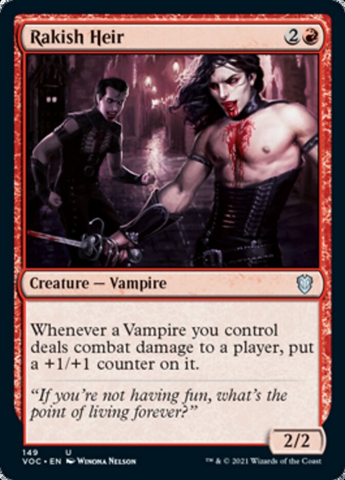 Rakish Heir [Innistrad: Crimson Vow Commander] | Jomio and Rueliete's Cards and Comics