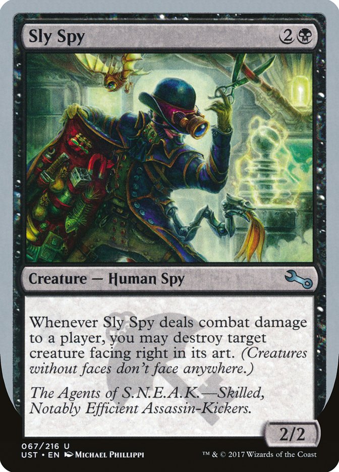 Sly Spy ("Skilled, Notably Efficient Assassin-Kickers") [Unstable] | Jomio and Rueliete's Cards and Comics