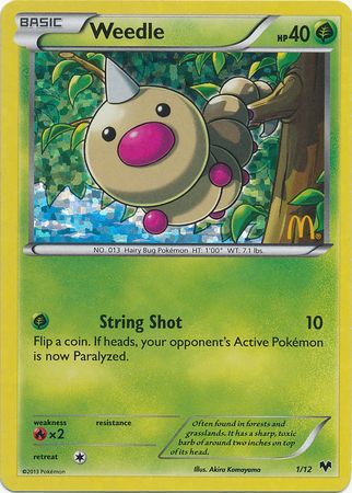 Weedle (1/12) [McDonald's Promos: 2014 Collection] | Jomio and Rueliete's Cards and Comics