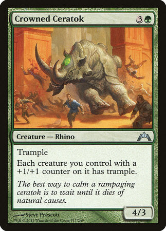 Crowned Ceratok [Gatecrash] | Jomio and Rueliete's Cards and Comics