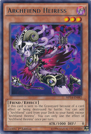 Archfiend Heiress [MP14-EN082] Rare | Jomio and Rueliete's Cards and Comics