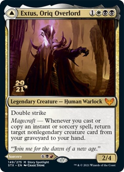 Extus, Oriq Overlord // Awaken the Blood Avatar [Strixhaven: School of Mages Prerelease Promos] | Jomio and Rueliete's Cards and Comics