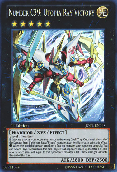 Number C39: Utopia Ray Victory [JOTL-EN048] Super Rare | Jomio and Rueliete's Cards and Comics