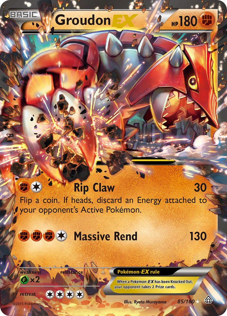 Groudon EX (85/160) [XY: Primal Clash] | Jomio and Rueliete's Cards and Comics