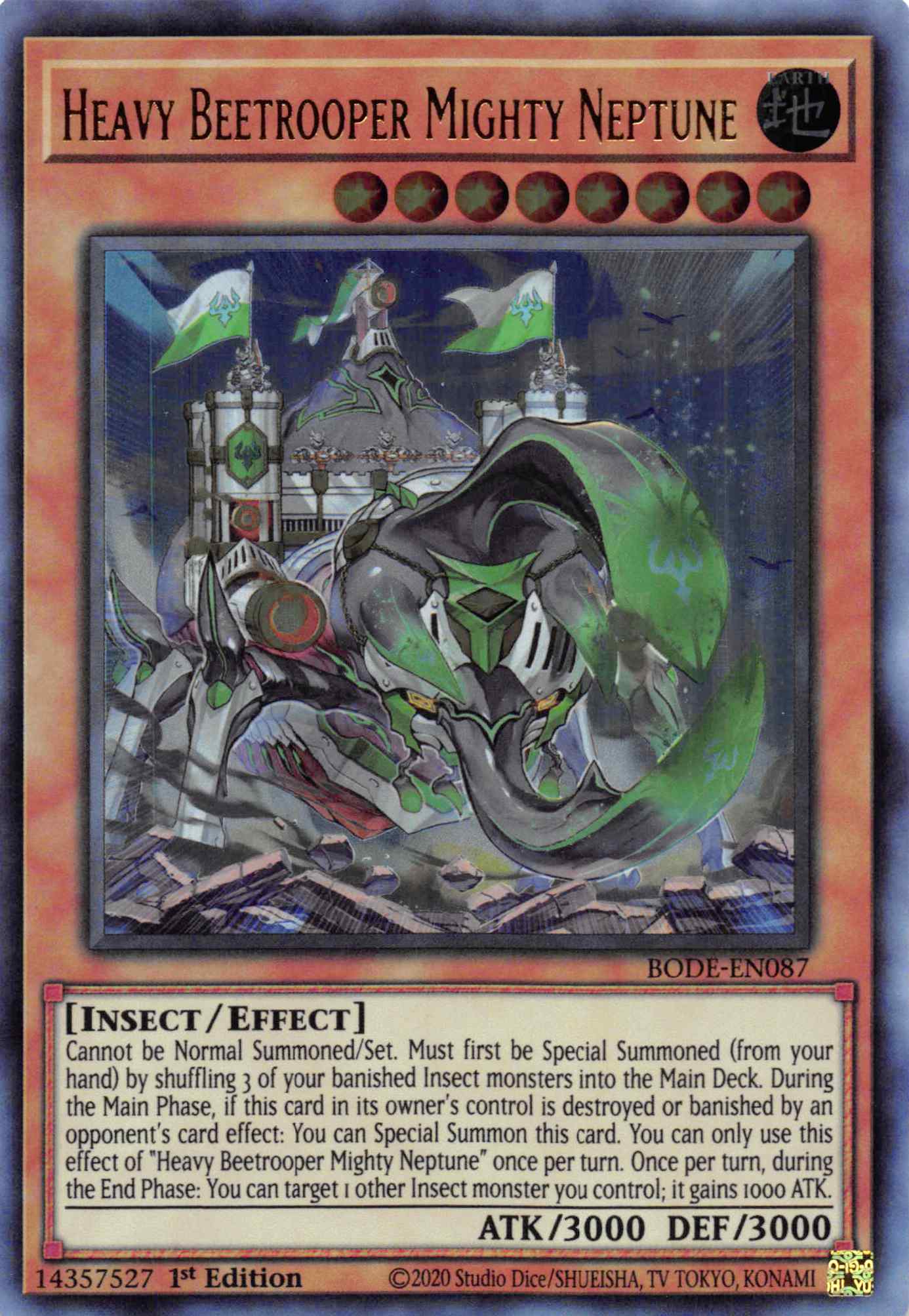 Heavy Beetrooper Mighty Neptune [BODE-EN087] Ultra Rare | Jomio and Rueliete's Cards and Comics
