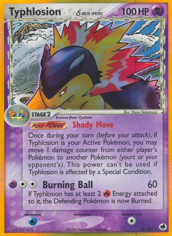 Typhlosion (12/101) (Delta Species) [EX: Dragon Frontiers] | Jomio and Rueliete's Cards and Comics