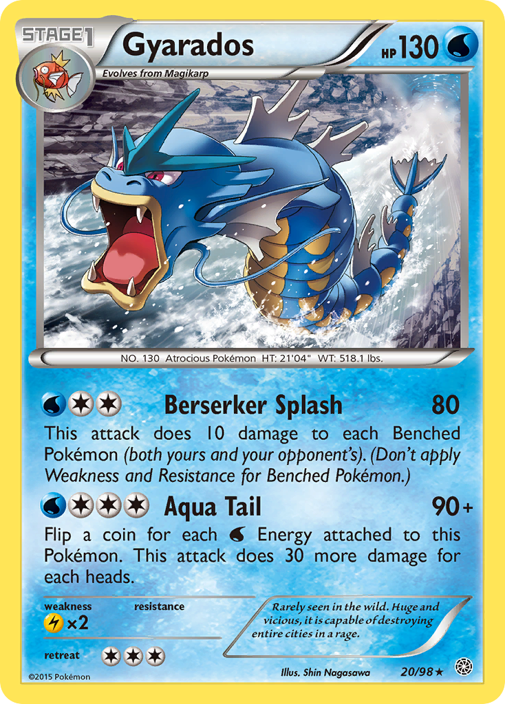 Gyarados (20/98) [XY: Ancient Origins] | Jomio and Rueliete's Cards and Comics