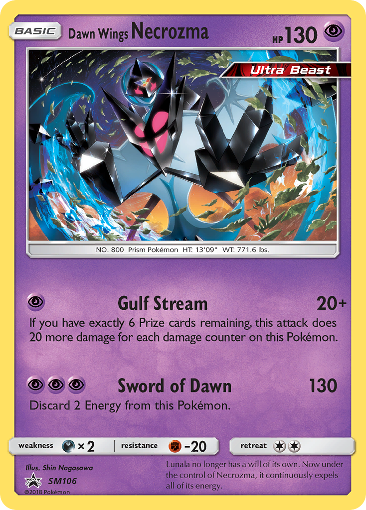Dawn Wings Necrozma (SM106) [Sun & Moon: Black Star Promos] | Jomio and Rueliete's Cards and Comics