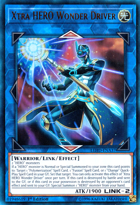 Xtra HERO Wonder Driver [LEHD-ENA37] Ultra Rare | Jomio and Rueliete's Cards and Comics