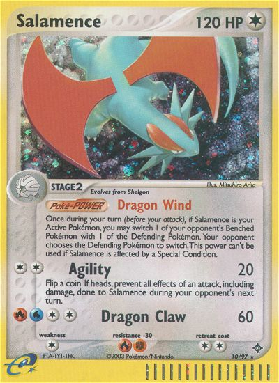 Salamence (10/97) [EX: Dragon] | Jomio and Rueliete's Cards and Comics
