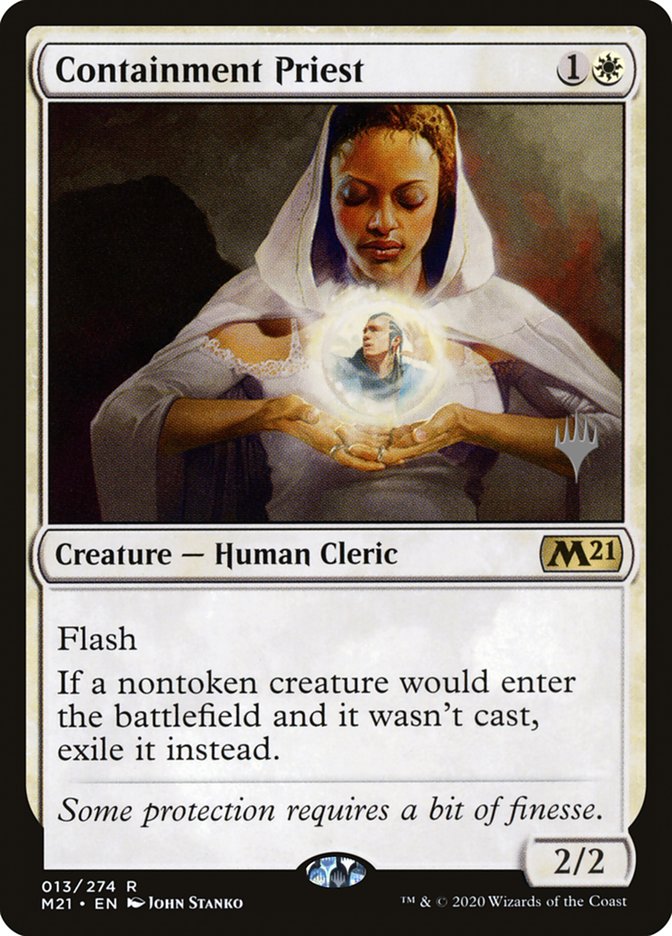 Containment Priest (Promo Pack) [Core Set 2021 Promos] | Jomio and Rueliete's Cards and Comics