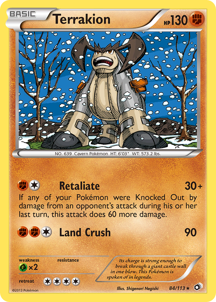 Terrakion (84/113) [Black & White: Legendary Treasures] | Jomio and Rueliete's Cards and Comics