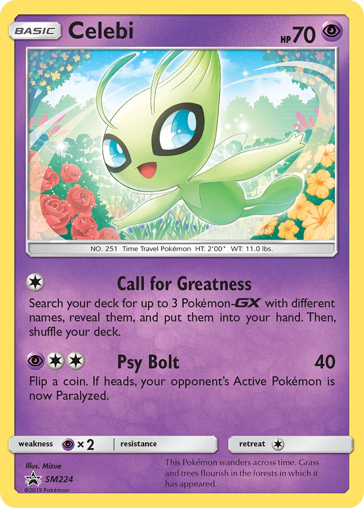 Celebi (SM224) [Sun & Moon: Black Star Promos] | Jomio and Rueliete's Cards and Comics