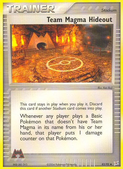 Team Magma Hideout (83/95) [EX: Team Magma vs Team Aqua] | Jomio and Rueliete's Cards and Comics