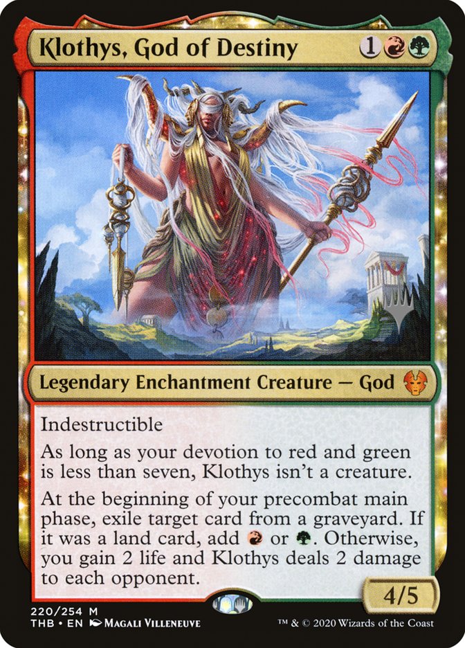 Klothys, God of Destiny (Promo Pack) [Theros Beyond Death Promos] | Jomio and Rueliete's Cards and Comics