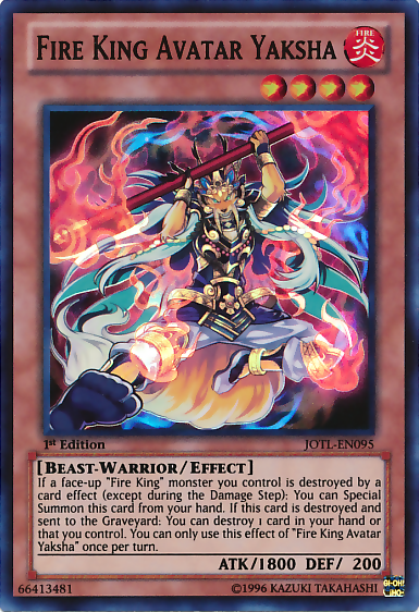 Fire King Avatar Yaksha [JOTL-EN095] Super Rare | Jomio and Rueliete's Cards and Comics