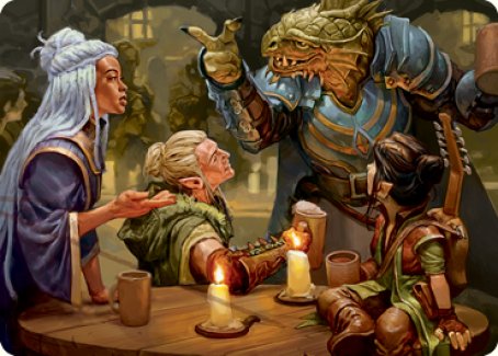 You Meet in a Tavern Art Card [Dungeons & Dragons: Adventures in the Forgotten Realms Art Series] | Jomio and Rueliete's Cards and Comics