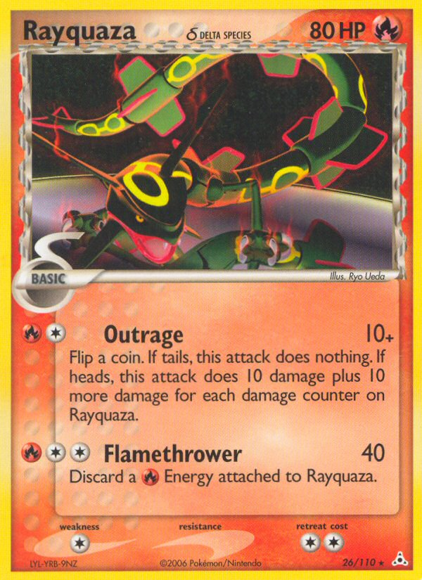 Rayquaza (26/110) (Delta Species) [EX: Holon Phantoms] | Jomio and Rueliete's Cards and Comics