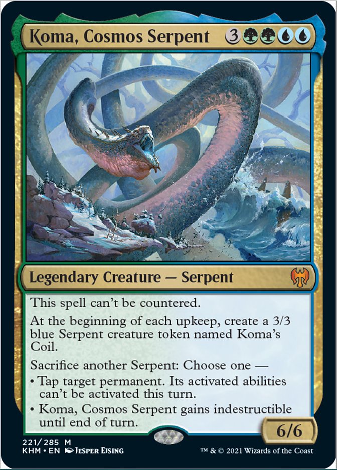 Koma, Cosmos Serpent [Kaldheim] | Jomio and Rueliete's Cards and Comics