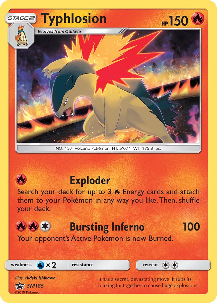 Typhlosion (SM185) [Sun & Moon: Black Star Promos] | Jomio and Rueliete's Cards and Comics