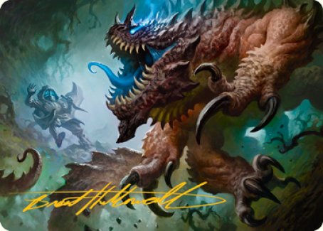 Basilisk Art Card (Gold-Stamped Signature) [Dungeons & Dragons: Adventures in the Forgotten Realms Art Series] | Jomio and Rueliete's Cards and Comics