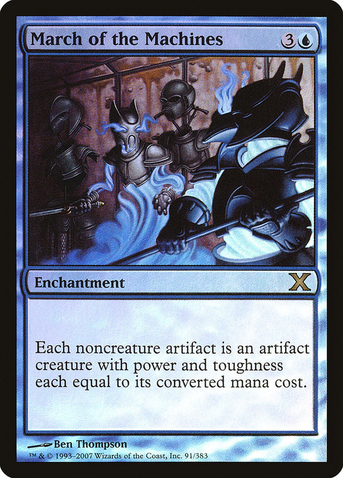 March of the Machines (Premium Foil) [Tenth Edition] | Jomio and Rueliete's Cards and Comics