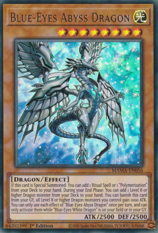 Blue-Eyes Abyss Dragon [MAMA-EN056] Ultra Rare | Jomio and Rueliete's Cards and Comics