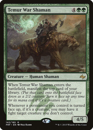 Temur War Shaman [Fate Reforged] | Jomio and Rueliete's Cards and Comics