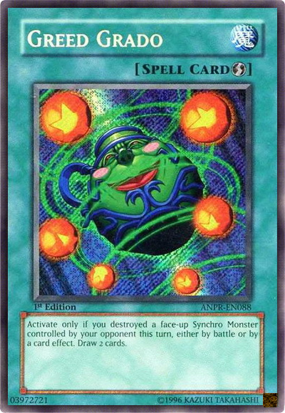 Greed Grado [ANPR-EN088] Secret Rare | Jomio and Rueliete's Cards and Comics