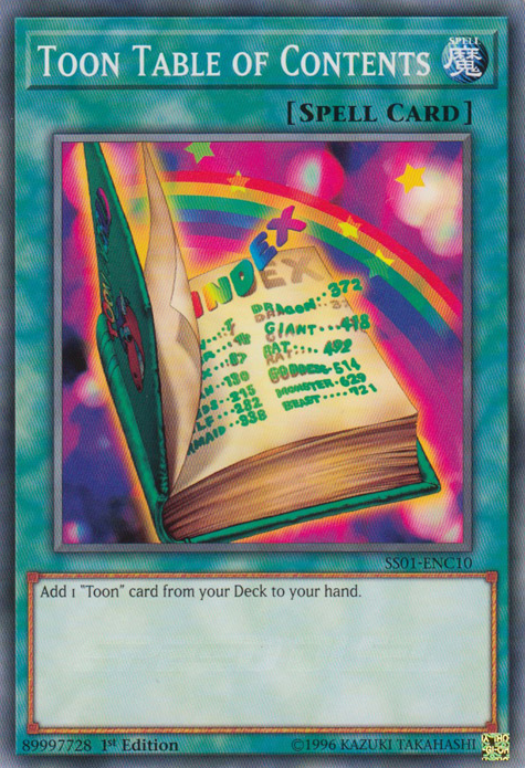 Toon Table of Contents [SS01-ENC10] Common | Jomio and Rueliete's Cards and Comics