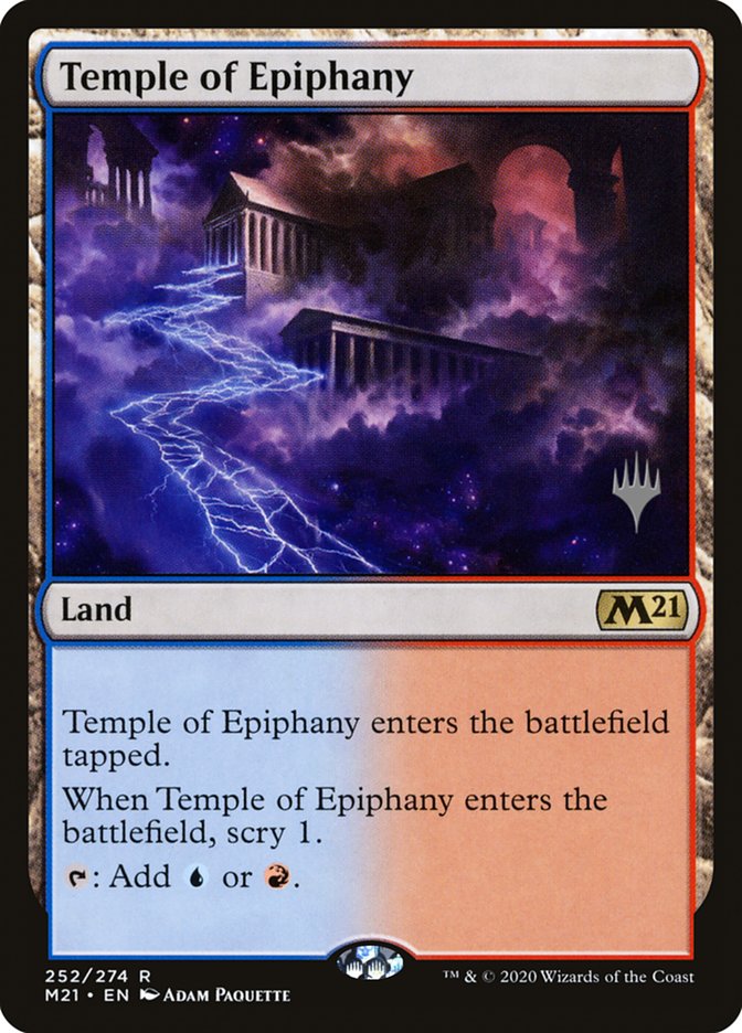 Temple of Epiphany (Promo Pack) [Core Set 2021 Promos] | Jomio and Rueliete's Cards and Comics