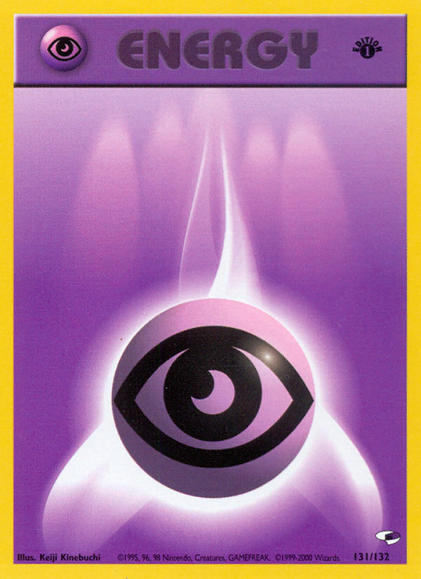 Psychic Energy (131/132) [Gym Heroes 1st Edition] | Jomio and Rueliete's Cards and Comics