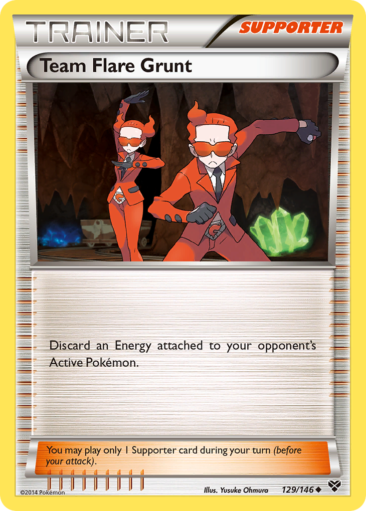 Team Flare Grunt (129/146) [XY: Base Set] | Jomio and Rueliete's Cards and Comics