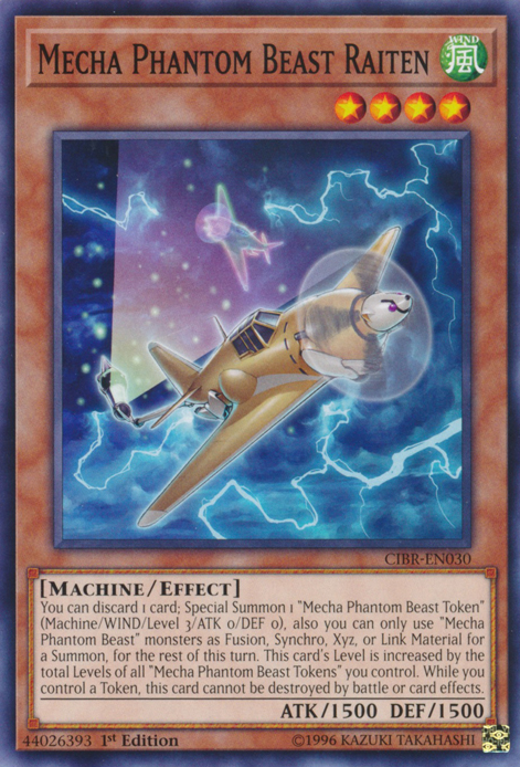 Mecha Phantom Beast Raiten [CIBR-EN030] Common | Jomio and Rueliete's Cards and Comics