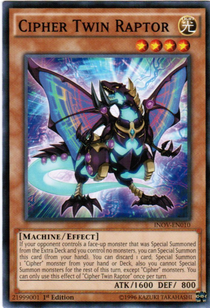 Cipher Twin Raptor [INOV-EN010] Common | Jomio and Rueliete's Cards and Comics