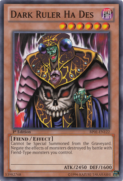 Dark Ruler Ha Des [BP01-EN122] Common | Jomio and Rueliete's Cards and Comics
