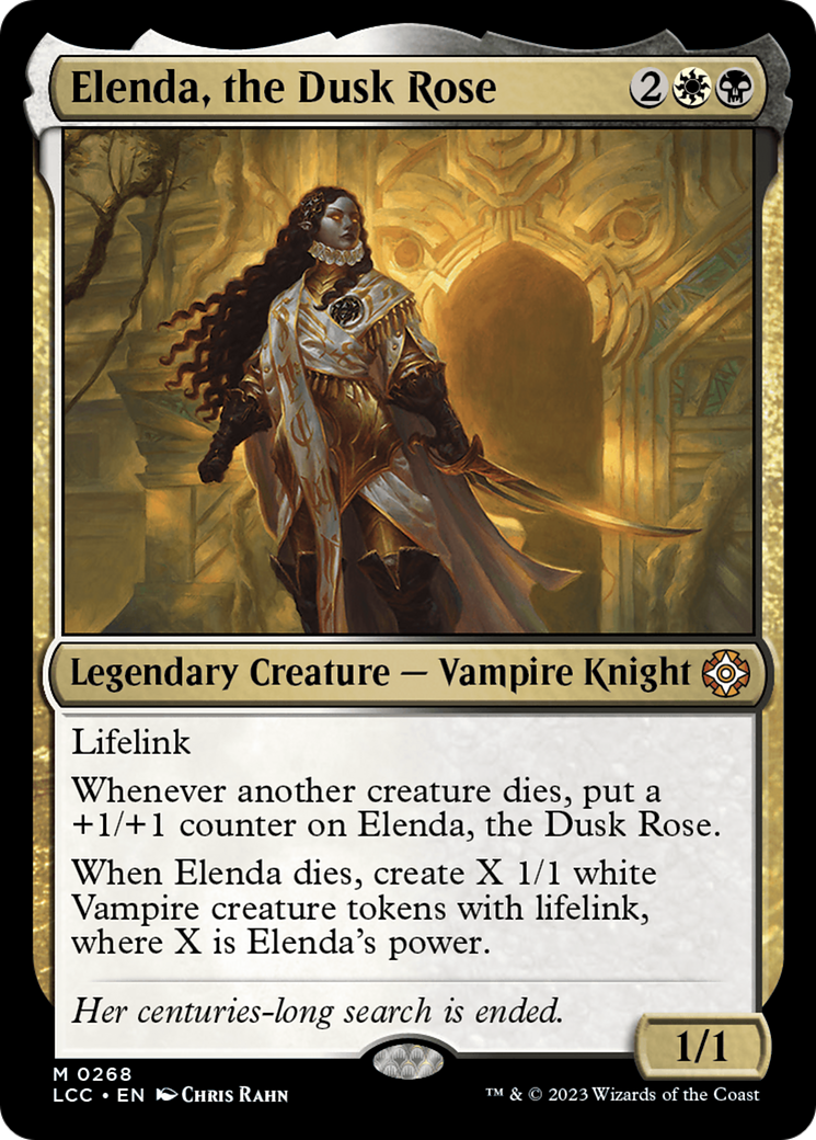 Elenda, the Dusk Rose [The Lost Caverns of Ixalan Commander] | Jomio and Rueliete's Cards and Comics