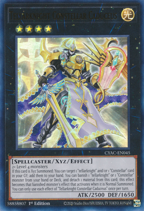 Tellarknight Constellar Caduceus [CYAC-EN045] Ultra Rare | Jomio and Rueliete's Cards and Comics