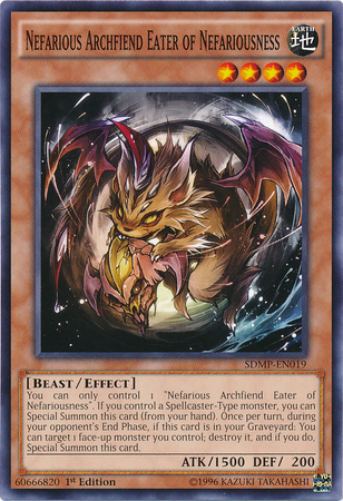 Nefarious Archfiend Eater of Nefariousness [SDMP-EN019] Common | Jomio and Rueliete's Cards and Comics