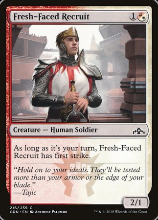 Fresh-Faced Recruit [Guilds of Ravnica] | Jomio and Rueliete's Cards and Comics