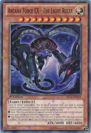 Arcana Force EX - The Light Ruler [SP13-EN044] Starfoil Rare | Jomio and Rueliete's Cards and Comics