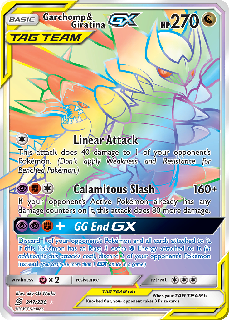 Garchomp & Giratina GX (247/236) [Sun & Moon: Unified Minds] | Jomio and Rueliete's Cards and Comics