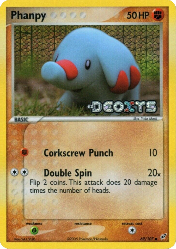Phanpy (69/107) (Stamped) [EX: Deoxys] | Jomio and Rueliete's Cards and Comics