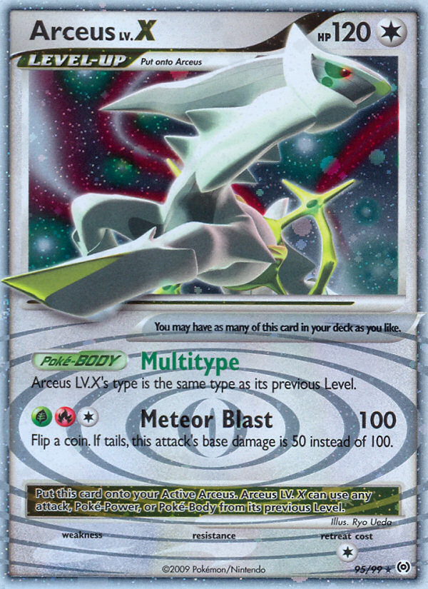 Arceus LV.X (95/99) [Platinum: Arceus] | Jomio and Rueliete's Cards and Comics
