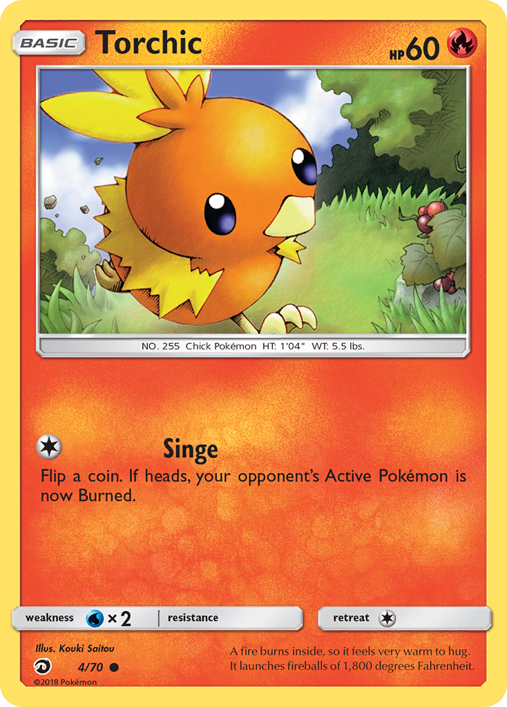 Torchic (4/70) [Sun & Moon: Dragon Majesty] | Jomio and Rueliete's Cards and Comics