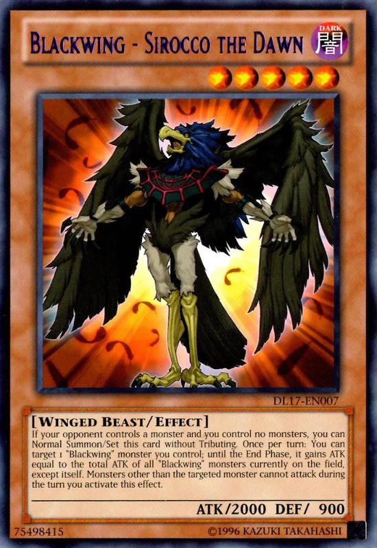 Blackwing - Sirocco the Dawn (Purple) [DL17-EN007] Rare | Jomio and Rueliete's Cards and Comics