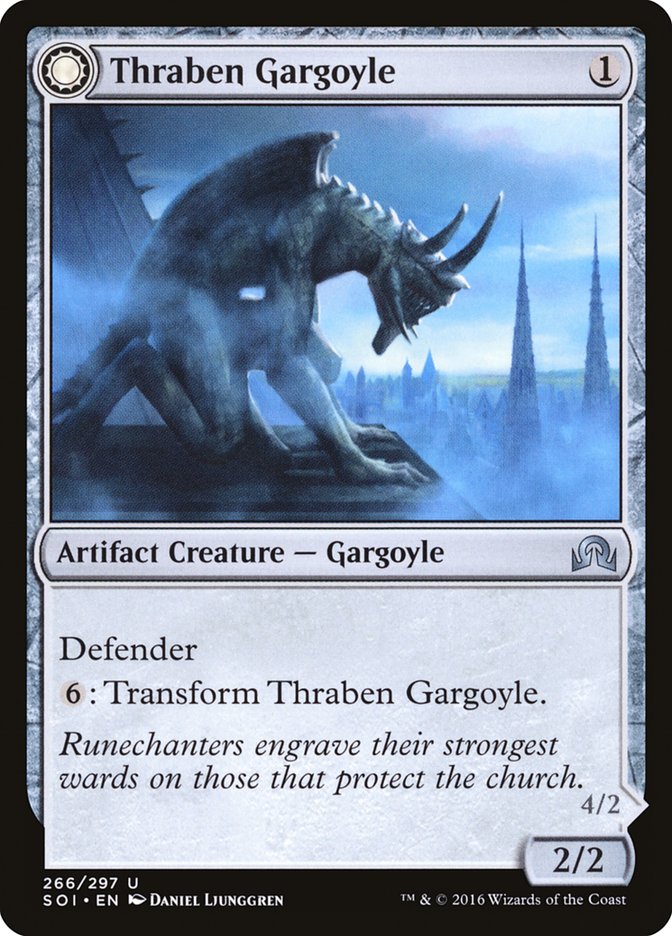 Thraben Gargoyle // Stonewing Antagonizer [Shadows over Innistrad] | Jomio and Rueliete's Cards and Comics