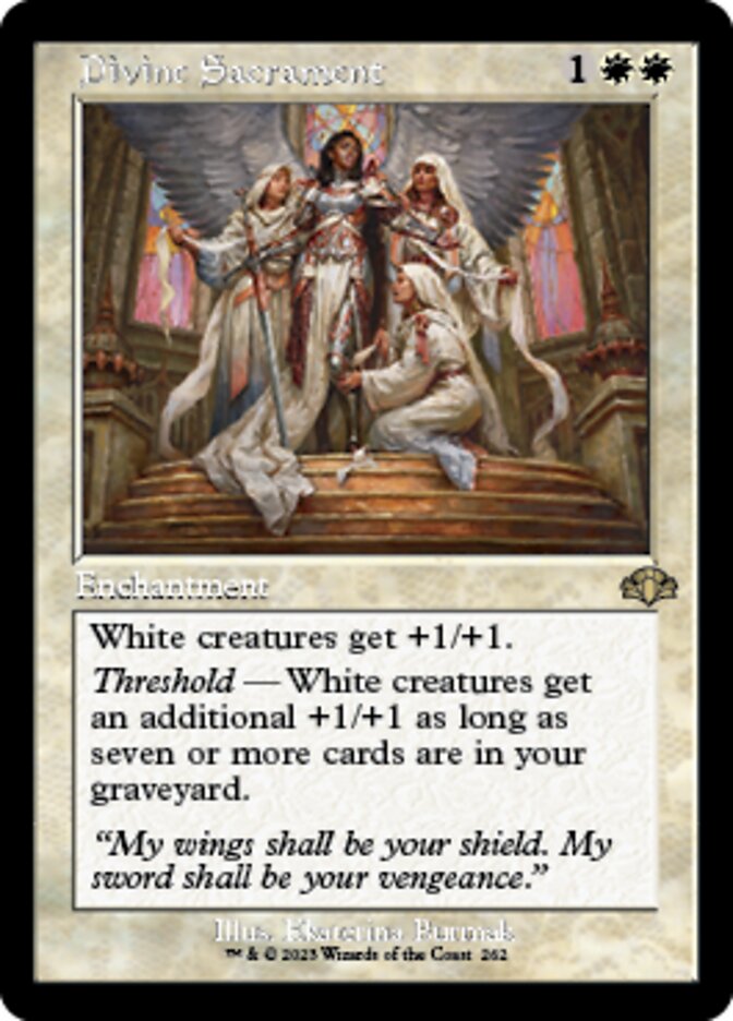 Divine Sacrament (Retro) [Dominaria Remastered] | Jomio and Rueliete's Cards and Comics